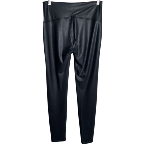 Black Faux Leather Leggings - Picture 3 of 6
